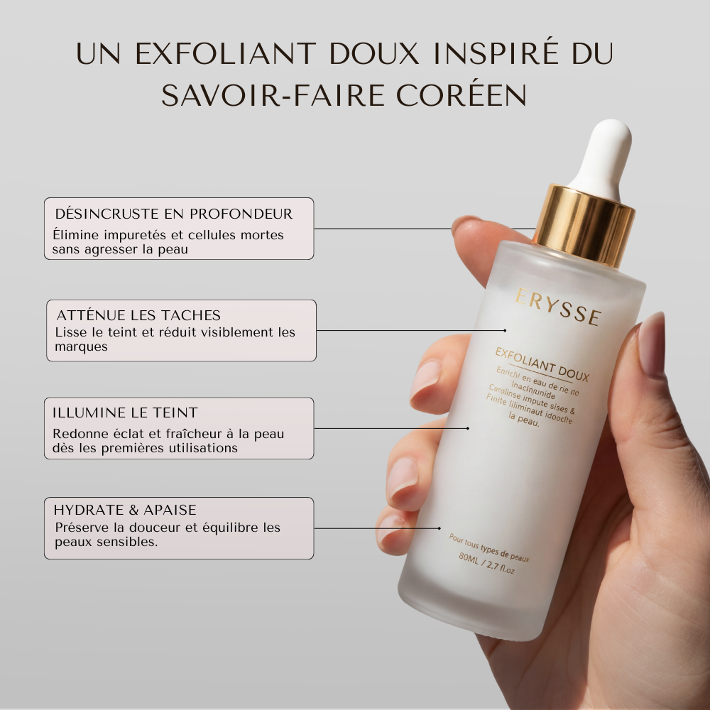 EXFOLIANT DOUX CORÉEN - PEAU NEUVE EN 3 MINUTES